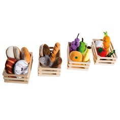 Игровой набор плюшевых продуктов для детского магазина, кухни Roba