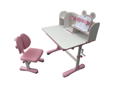 Детская растущая парта и стул Carezza Pink FUNDESK.
