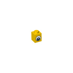 Деталь LEGO 4569076 Кирпичик глаз 1X1 желтый 50 шт