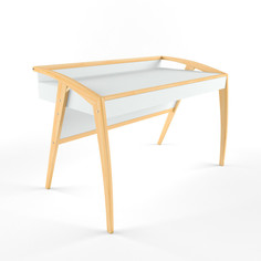 Стол письменный Бруно с выдвижным ящиком, цвет белый Робин Wood