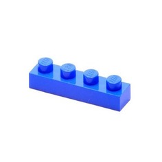 Деталь LEGO 371023 Плитка 1X4 синяя 50 шт