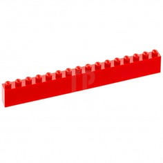 Деталь LEGO 246521 Кирпичик 1X16 красный 50 шт.