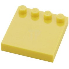 Деталь LEGO 4525895 Плитка 4X4 с 4 выпуклостями желтая 50 шт.