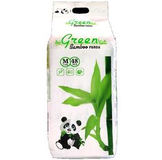 Green Bamboo Panda подгузники-трусики M 48, 7-12 кг