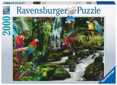 Пазл Ravensburger 2000 Разноцветные попугаи в джунглях, 17111