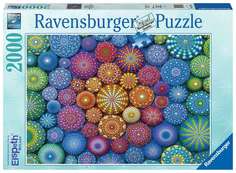 Пазл Ravensburger 2000 Радужные мандалы, 17134