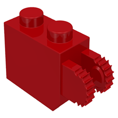 Деталь LEGO 4173322 Кирпич 1 x 2, модифицированный, петли фиксатор с вертикальным концом