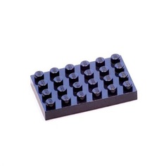 Деталь LEGO 303226 Плитка 4х6 черная 50 шт.