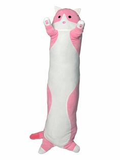 Мягкая игрушка кот батон 110 см розовый длинная большая плюшевая Игрушкофф