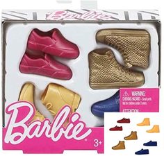 Набор обуви Barbie для куклы Кен, 4 пары