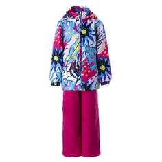 Комплект верхней одежды Huppa YONNE, 34063-фуксия с цветами, 110