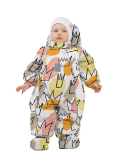 Комбинезон-конверт детский Malek-Baby 163шм2, Короны, 80