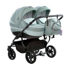 Коляска для двойни 2в1 Indigo INDIGO DUO (03), шалфей
