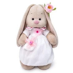 Мягкая игрушка BudiBasa Зайка Ми в платье с сумочкой, StM-308, 32 см