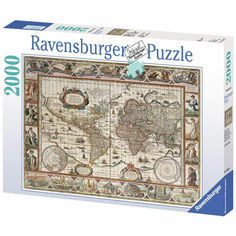 Пазл Ravensburger 2000 Карта мира, арт 16633