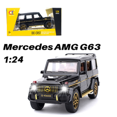 Машинка игрушка CHE ZHI CARS Mercedes AMG G63 1:24 коллекционная, черный, CZ118Bblk