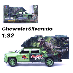 Машинки CHE ZHI CARS коллекционные Chevrolet Silverado 1:32, зеленый