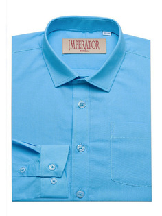 Рубашка детская Imperator Bell Blue, голубой, 128
