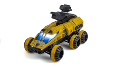 Шестиколесная машинка марсоход на пульте управления стреляет орбизами Heng Long