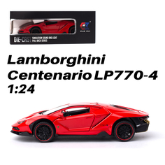 Машинка игрушка Lamborghini Centenario 1:24 коллекционная.CHE ZHI CARS. красная