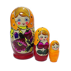Деревянные игрушки RNToys Матрешка 3в1 Д-082