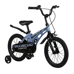 Детский Двухколесный Велосипед MAXISCOO Cosmic 16 Голубой, дополнительные колеса 2023