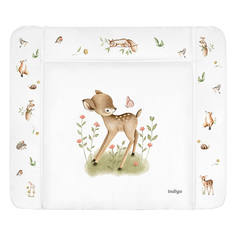 Матрасик для пеленального столика INDIGO детский, непромокаемый 920*730, олень