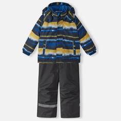 Комплект верхней одежды детский Lassie Raiku, 6963-темно-синий с желтым рисунком, 128