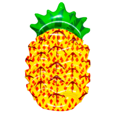 Надувной водный матрас Solmax ананас для плавания 140х85 см., разноцветный