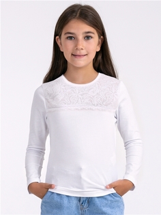 Лонгслив детский Апрель 1ДДД1175804, букеты-белый, 122