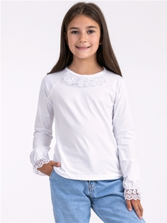 Лонгслив детский Апрель 1ДДЛД3429804, белый, 122