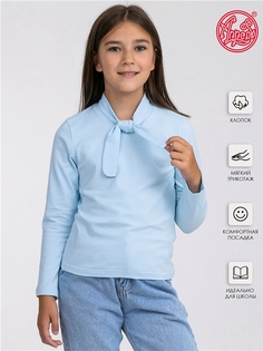 Лонгслив детский Апрель 1ДДЛД1934804, светло-голубой109, 134