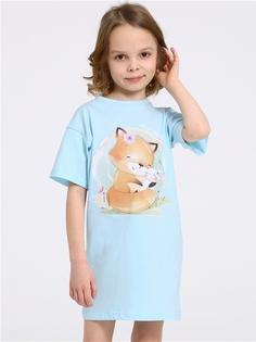 Платье детское Апрель 1ДПК4283001, светло-голубой109 Лиса и заяц, 104