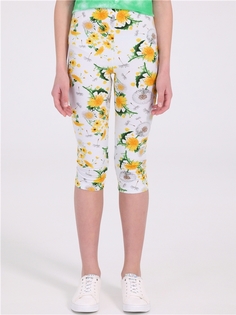 Бриджи детские Апрель 1ДБР3256804н, одуванчики на белом, 134