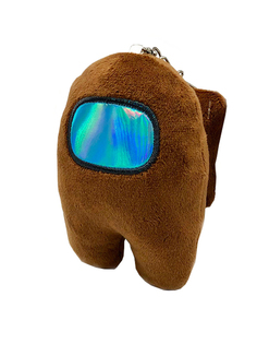 Мягкая игрушка-брелок Among Us коричневый Plush Story
