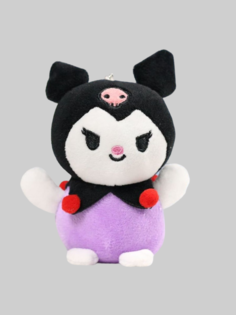 Мягкая игрушка Plush Story брелок, Куроми улыбается Kuromi Onegai My Melody 12 см.