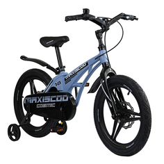 Детский Двухколесный Велосипед MAXISCOO Cosmic Delux 18 Голубой Литые Магниевые Диски 2023