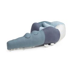 Подушка-игрушка Sebra Крокодил, голубой, мини