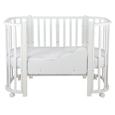 Кроватки для новорожденных INDIGO Baby Lux 3 в 1 белый.