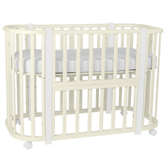 Кроватки для новорожденных INDIGO Baby Lux 3 в 1 белый
