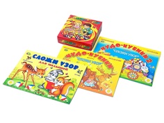 Обучающая игра Корвет кубики Сложи узор 3 альбома.Корвет