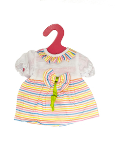 Одежда для куклы, пупса 38-43 см Платье Карамелька No Brand