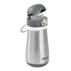 Beaba Поильник термос INOX 350 мл, Grey