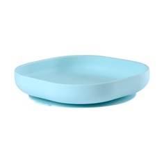 Beaba Тарелка из силикона Silicone Suction Plate, Blue