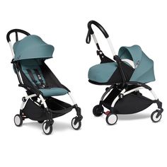 Коляска 2 в 1 Babyzen YOYO2 Newborn Pack Aqua рама белая