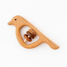 Деревянная погремушка Mag Wood Птичка из бука