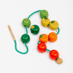 Шнуровка Mag Wood Яблочки Развивающая игрушка в подарок для детей