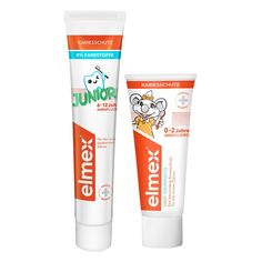 Набор детских зубных паст Elmex Childrens для детей 0-2 лет Junior для детей 6-12