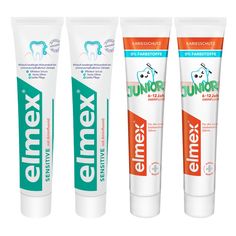 Набор Зубных паст Elmex Junior для детей 6-12 лет 2 шт. Сенситив плюс 2 шт.