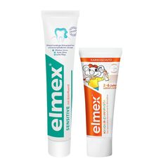 Набор Зубных паст Elmex Childrens для детей 2-6 лет 50 мл. Сенситив плюс 75мл.